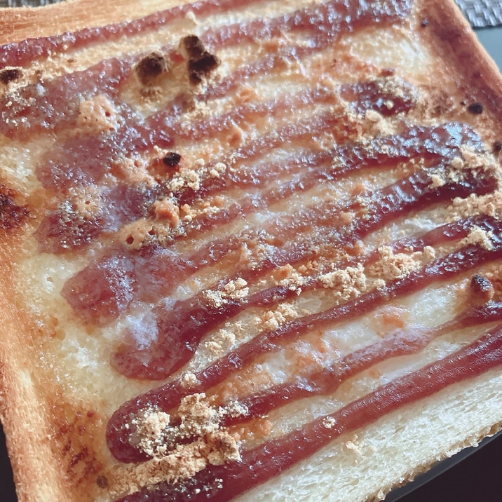 あんバターきなこトースト